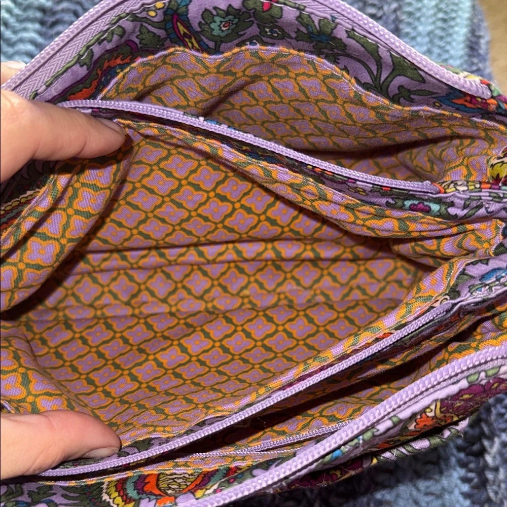 Vera Bradley Floral Crossbody Bag with Lavender Wallet - Picture 3 of 8